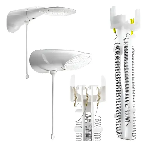 Led Shower Head Water Powered Bathroom Handheld Spray Anion