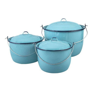 Juego Ollas 7 Pz Acero Vitrificado Peltre Cinsa Azul 317898 Juego Ollas 7 Pz Acero Vitrificado Peltre Cinsa Azul 317898