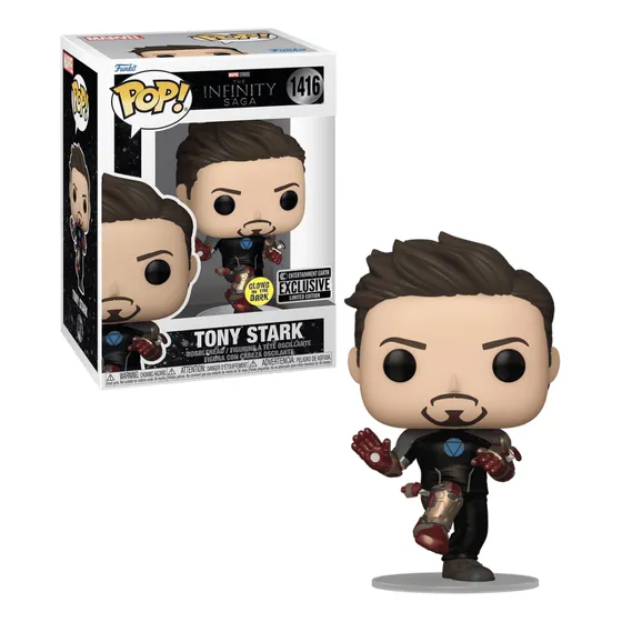 Tony Stark Suit Funko Pop 1416 Glow Iron Man Exclusivo
