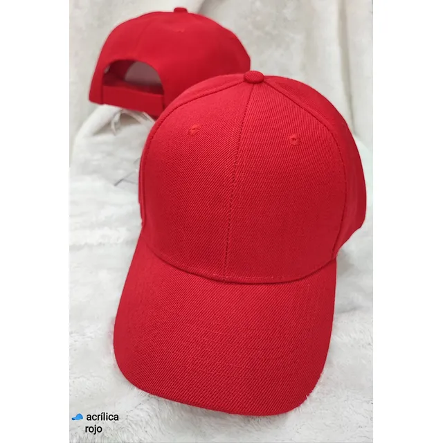Gorra Acrilica Color Rojo