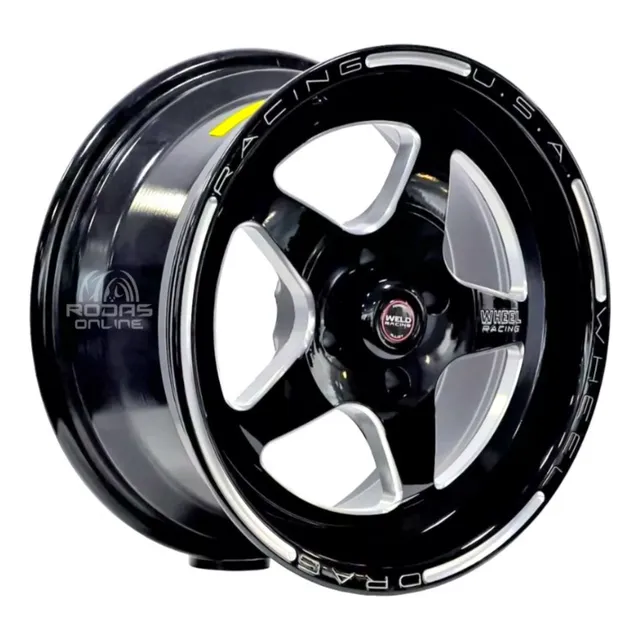 Rodas Weld Rts Aro 15x7 4x100 (jogo) Krmai C65 + Bicos