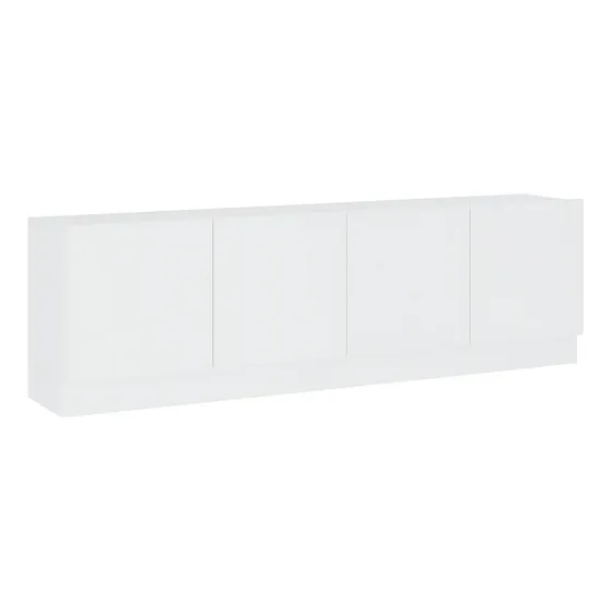 Mueble Para Tv 70 Pulgadas Mind En Mdp 4 Puertas Blanco