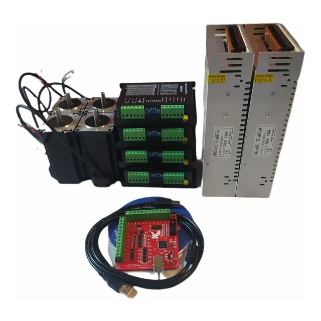 Cnc Router 4 Eje Kit  Nema 23 425oz 3n.m Drivers Digitales 