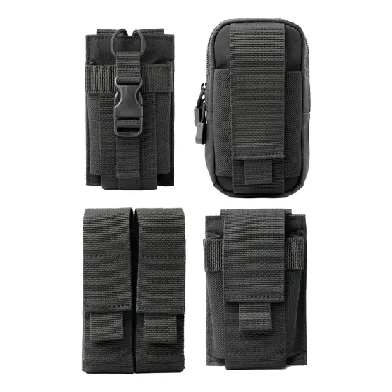 Kit 4 Pouch Tacticos Molle Accesorios Rescue