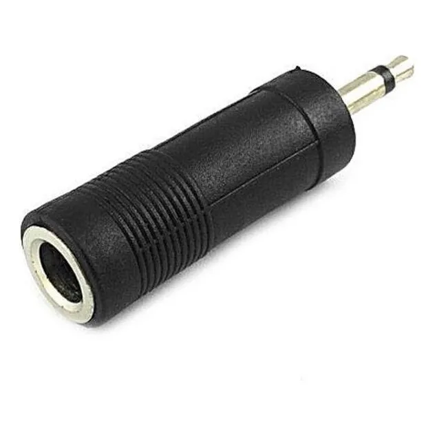 3 Piezas Adaptador Jack 6.3mm A Plug 3.5mm Mono