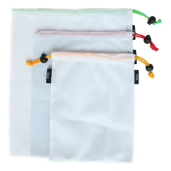 12 Bolsas Ecológicas Para Fruta Y Verdura Reutilizable Nylon