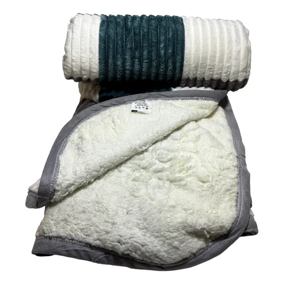 Frazada Manta Polar Con Corderito Importada Plush Peluche