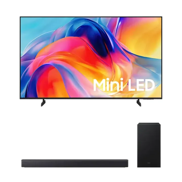 Samsung Smart Tv 55 Miniled 4k M75h + Soundbar Samsung B-series Hw-b450f