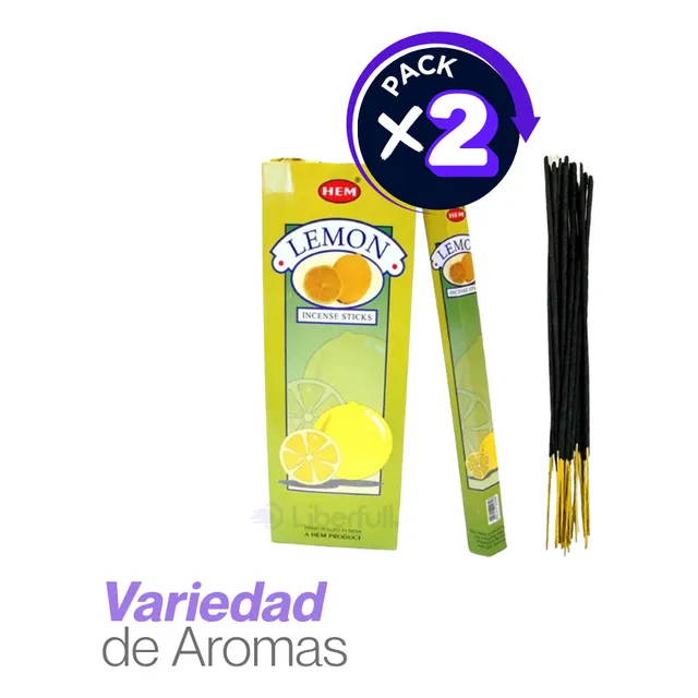 Incienso Hexagonal 20 Varillas Aromas Variados Pack X 2