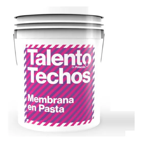 Polacrin Membrana En Pasta Para Techos+antihongo 20 Kg Blanco