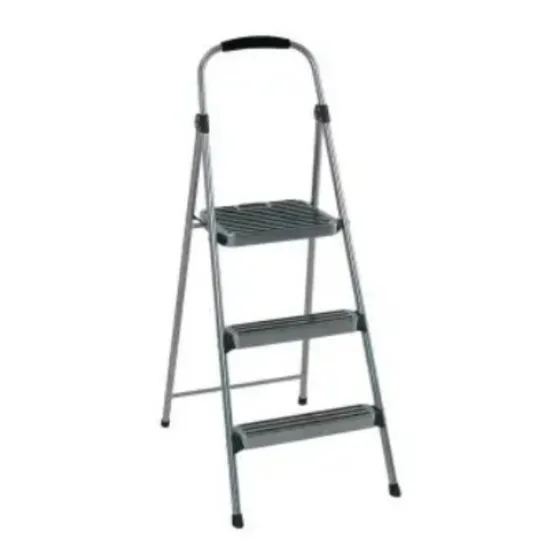 Escalera Plegable De Acero 3 Escalones Antiderrapante