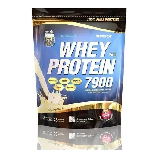 Whey Protein 7900 X 1kg V/sabores X 2 Unidades - Gentech