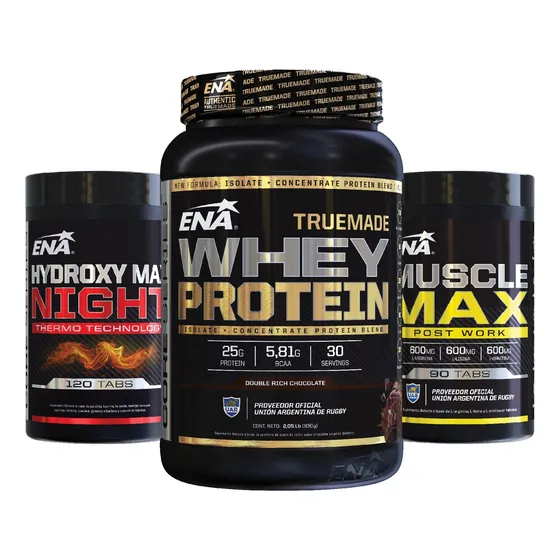 Ena Proteína Polvo  + Quemador + Recuperador Combo Tonificar