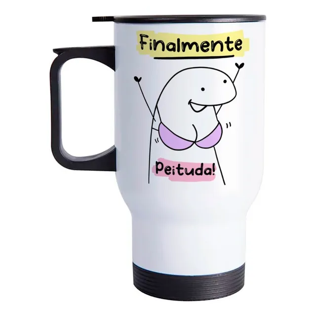 Copo Térmico Flork Meme Bento Inox 475ml