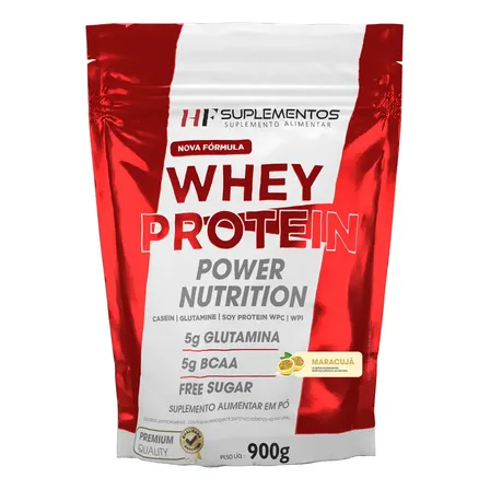 Whey Protein Power Nutrition 900g Mousse Maracujá Hf Maracujá