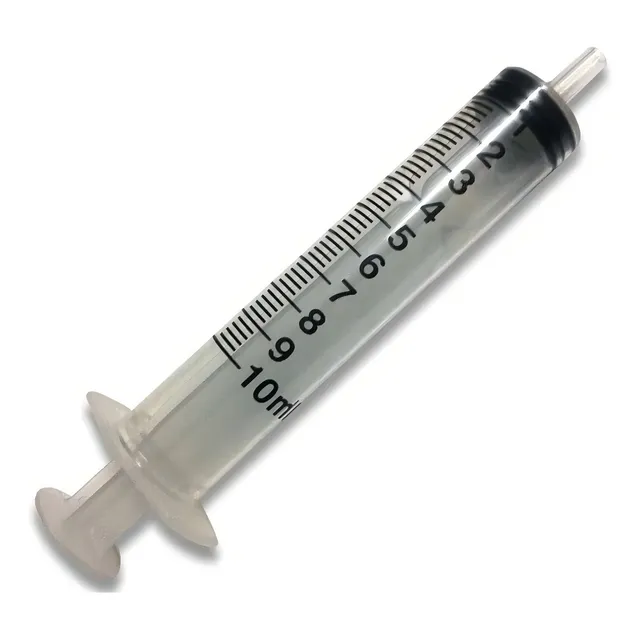 Jeringa Descartable 10ml Sin Aguja X 100 Unidades Capacidad en volumen 10 mL