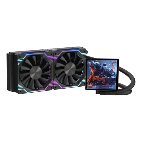 Water Cooler Lian Li Hydroshift Lcd 360s Preto Argb 360mm Led Nt
