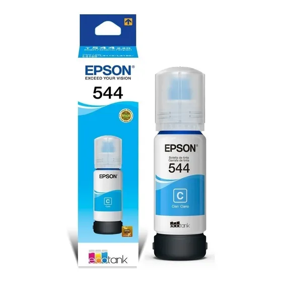 Tinta Epson Ecotank Mod T544 Cyan Dye L3110 L3150 L5190