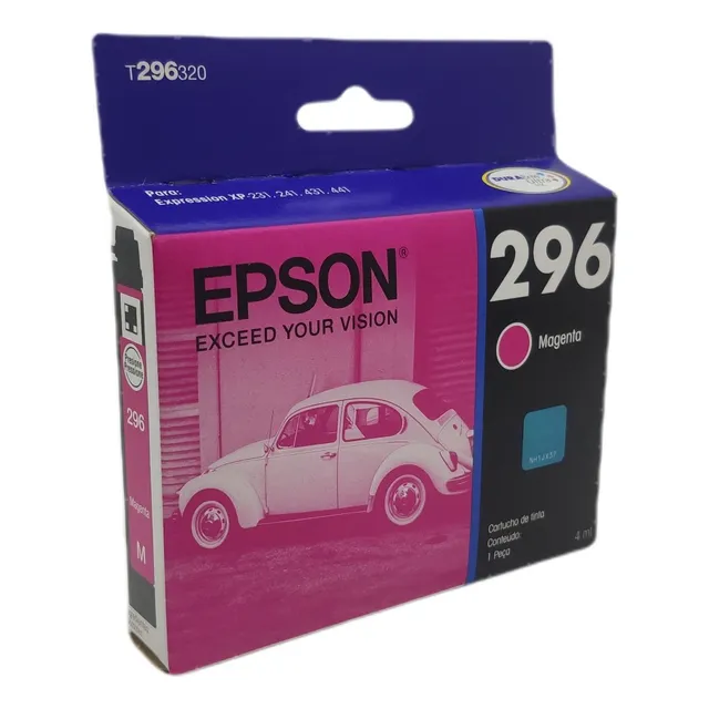 Cartucho de tinta Epson 296, color magenta, 4 ml