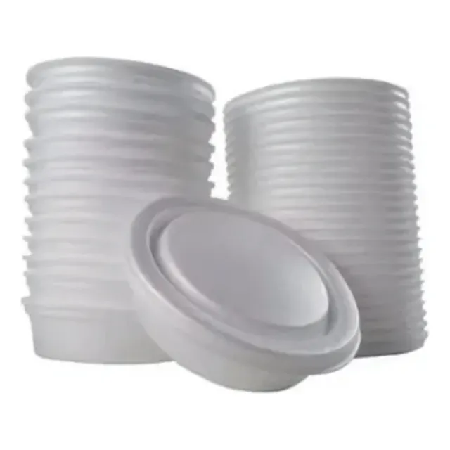 500 Cumbucas Térmicas De Isopor C/ Tampa Para Sopas 500ml