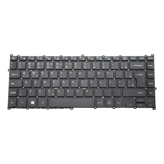 Teclado Para Notebook Samsung Np300e4m-kw3br Abnt2 Preto