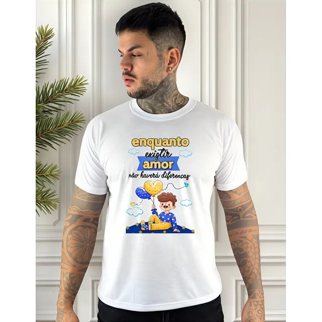 Camiseta Sindrome De Down Diversidade Homenagem Amor