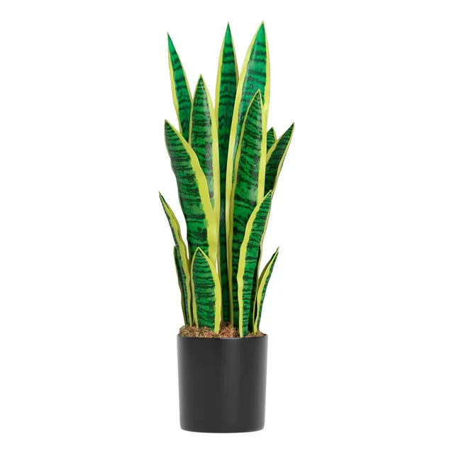 Planta Artificial Lengua De Suegra Planta Sansevieria Flores