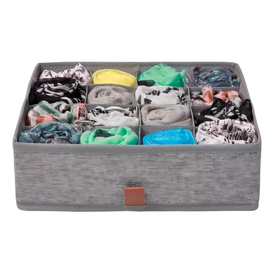 Organizador 16 Divisiones Carry All® Ropa Interior Calcetines Accesorios Organización Closet
