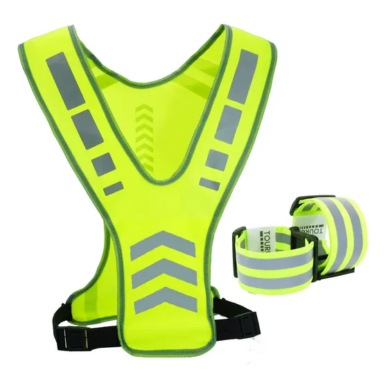 Chaleco Reflectante Para Correr Bolsillo Dama Hombr Niño