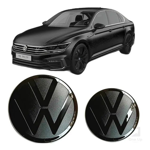 Kit Emblema Black Piano Volkswagen Passat B7 B8 2011-2021 