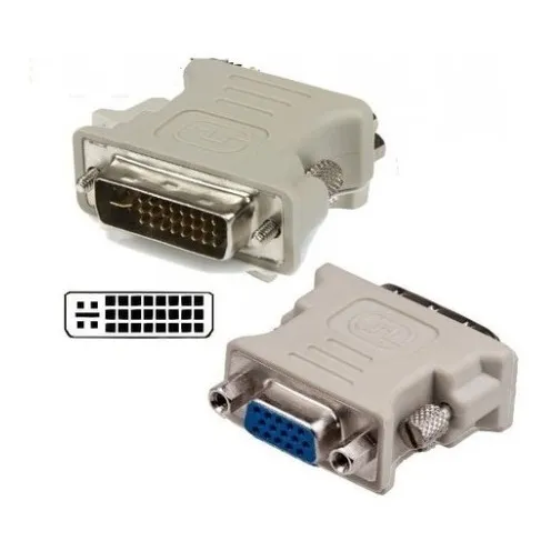 Adaptador Convertidor Dvi 24+5 Macho A Vga Hambra Pc Laptop