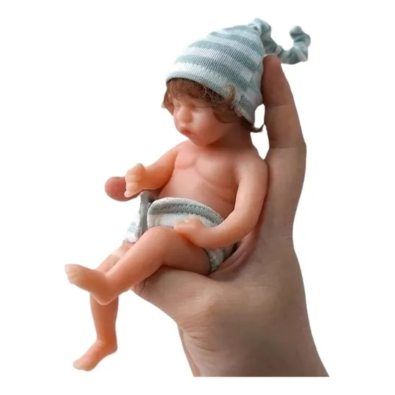 L Reborn Reborn Reborn Realistic Solid Silicone Mini 15 Cm