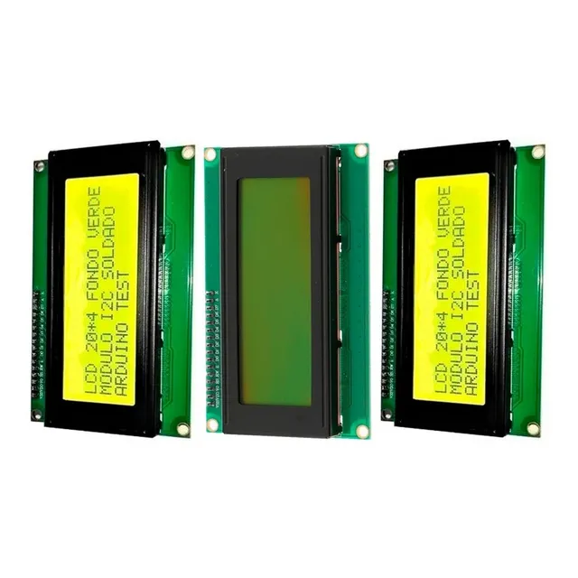 3 Piezas Display Lcd 20x4 Pantalla Fondo Verde 2004 Arduino