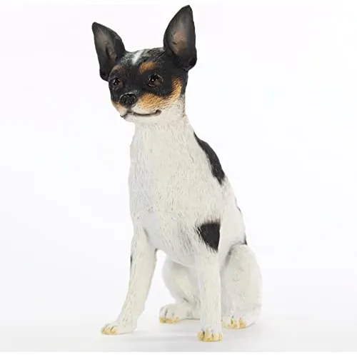 Figurina   De Perro Rat Terrier (4-5 Pulgadas)