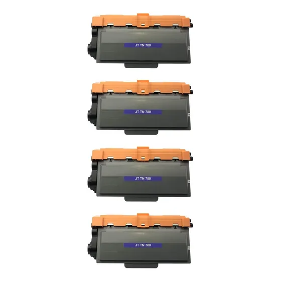 Kit 04 Toner Compatível Tn-3392 Tn-780 P/ Brother 6182dw 6182dwt 8157dn 8712dw 8912dw, 8952dw, 8952dwt 12.000 Cópias Tinta Preto