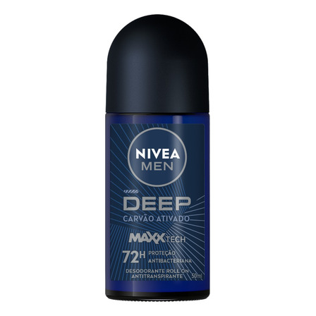 Nivea Men Antitranspirante Roll-on Deep Maxxtech Carvão Ativado 50ml Nivea Men Antitranspirante Roll-on Deep Maxxtech Carvão Ativado 50ml