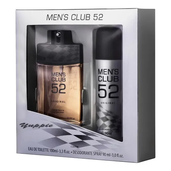 Estojo Men's Club 52 Original Edt 100ml + Desod Spray 90ml