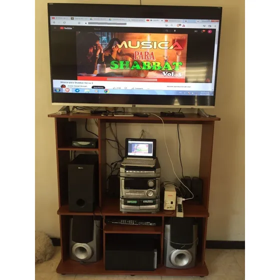 Mueble Multiuso Televisión Sonido Centro De Entretenimiento 