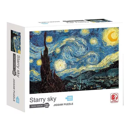 Rompecabeza Puzzle 1000 Piezas Noche Estrellada Van Gogh