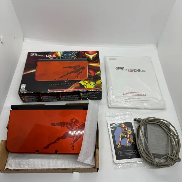 Consola New Nintendo 3ds Xl Samus Edition Completa Coleccion