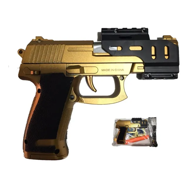 Pistola De Hidrogel Juguete Dorado Y Plateado
