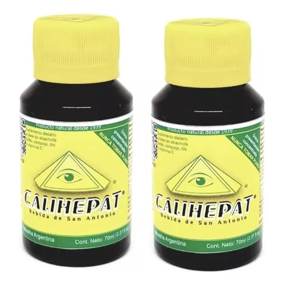 Pack 2 Calihepat Bebida De San Antonio Hígado Graso 70ml