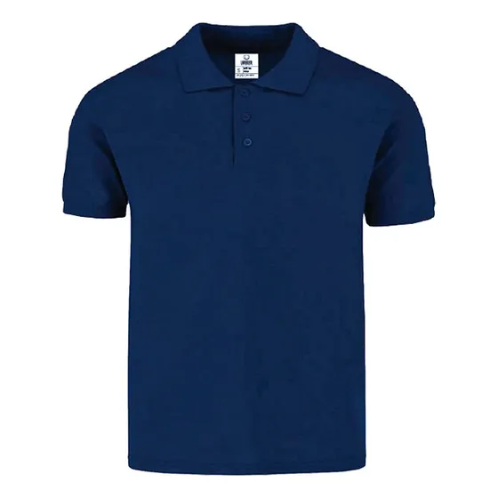 Remera Tipo Polo Azul Oscuro Labrador