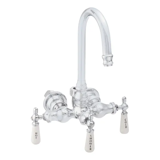 Grifo Desviador Para Bañera Acrilico Boquilla Cuello Cisne