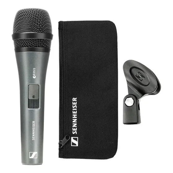 Micrófono Sennheiser Evolution E 835-S Dinámico Cardioide color gris