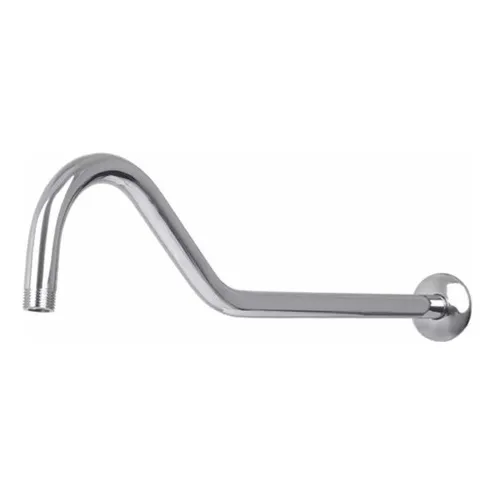 Tubo De 1/2 Cuello De Cisne De Acero Para Ducha  Con Rosca 