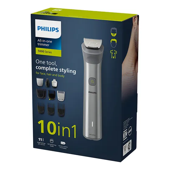 Philips MG5920/15 Gris Cortabarba Multigroom Serie 5000 10 En 1