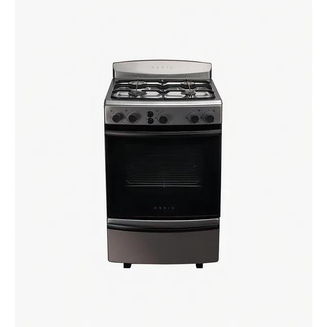 Cocina Multigas Orbis 958ac4m Acero Inox De 4 Hornallas Cs