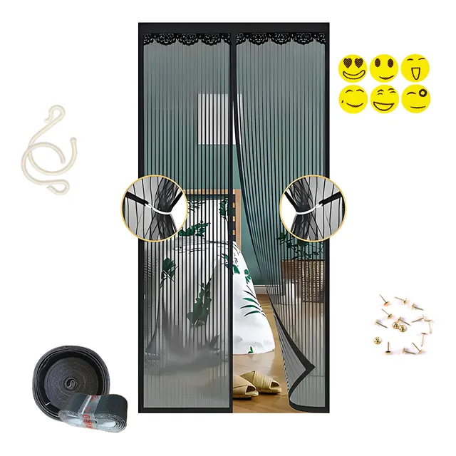 Cortina Magnetismo Mosquitera Para Puertas Variadas 210*90