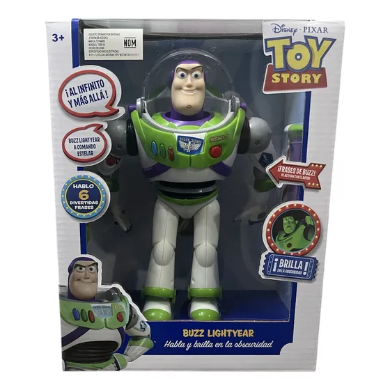 Figura Buzz Lightyear Toy Story Habla En Español Brilla